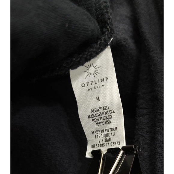 Offline by Aerie Modal Cotton Blend Hoodie Pullover Oversize Soft Women M Black - Picture 12 of 13